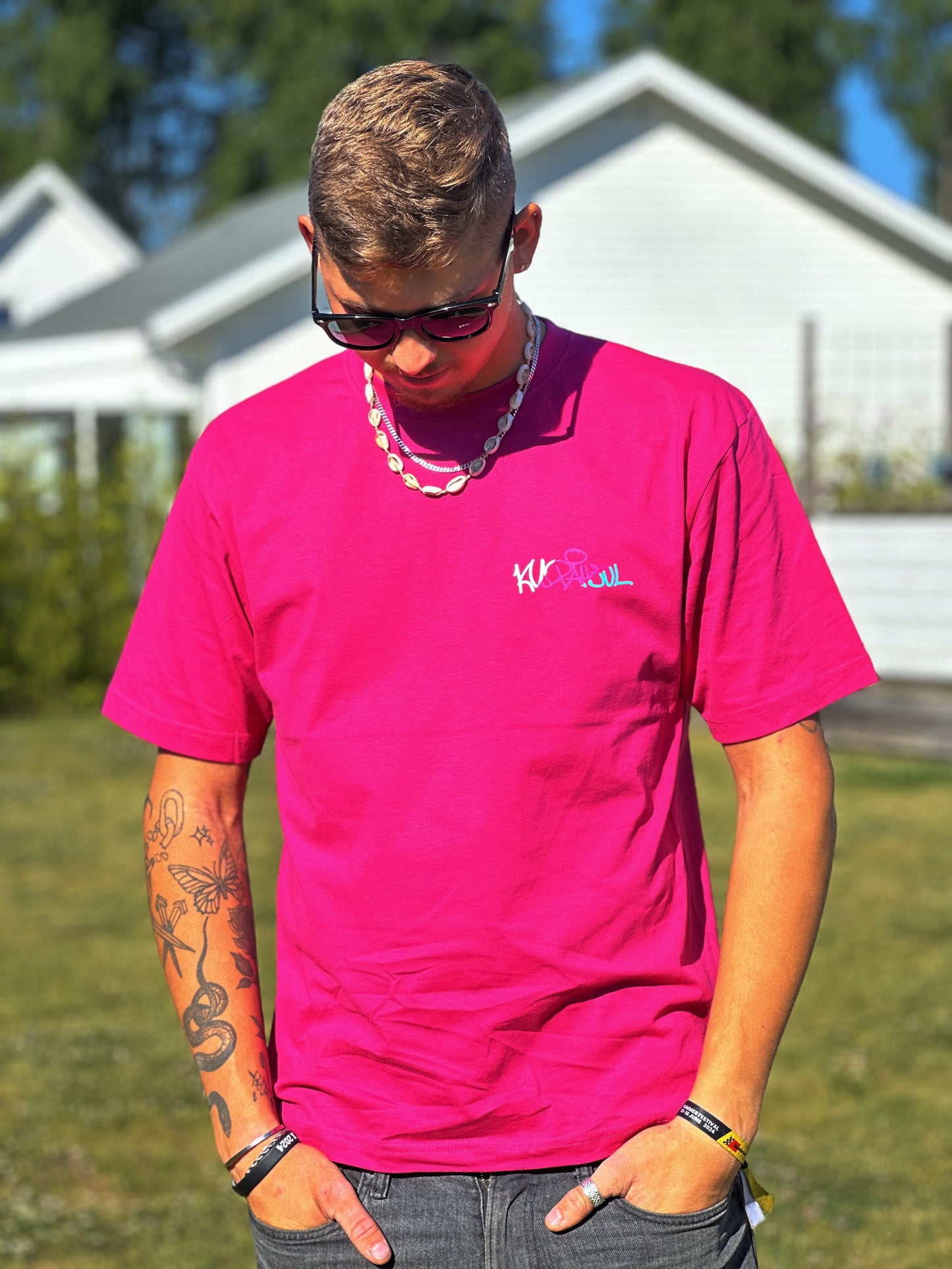 Kulpåhjul Limited Rosa T-shirt